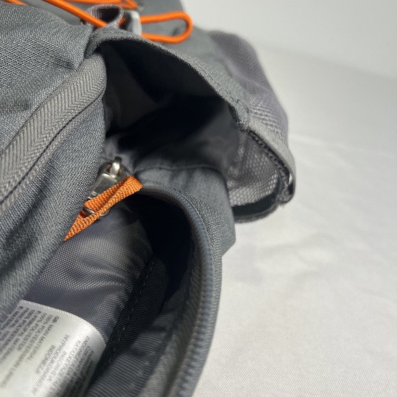 Men's The North Face Jester Flexvent Day Pack Backpack Laptop Bag Grey W/ Orange - Picture 16 of 16